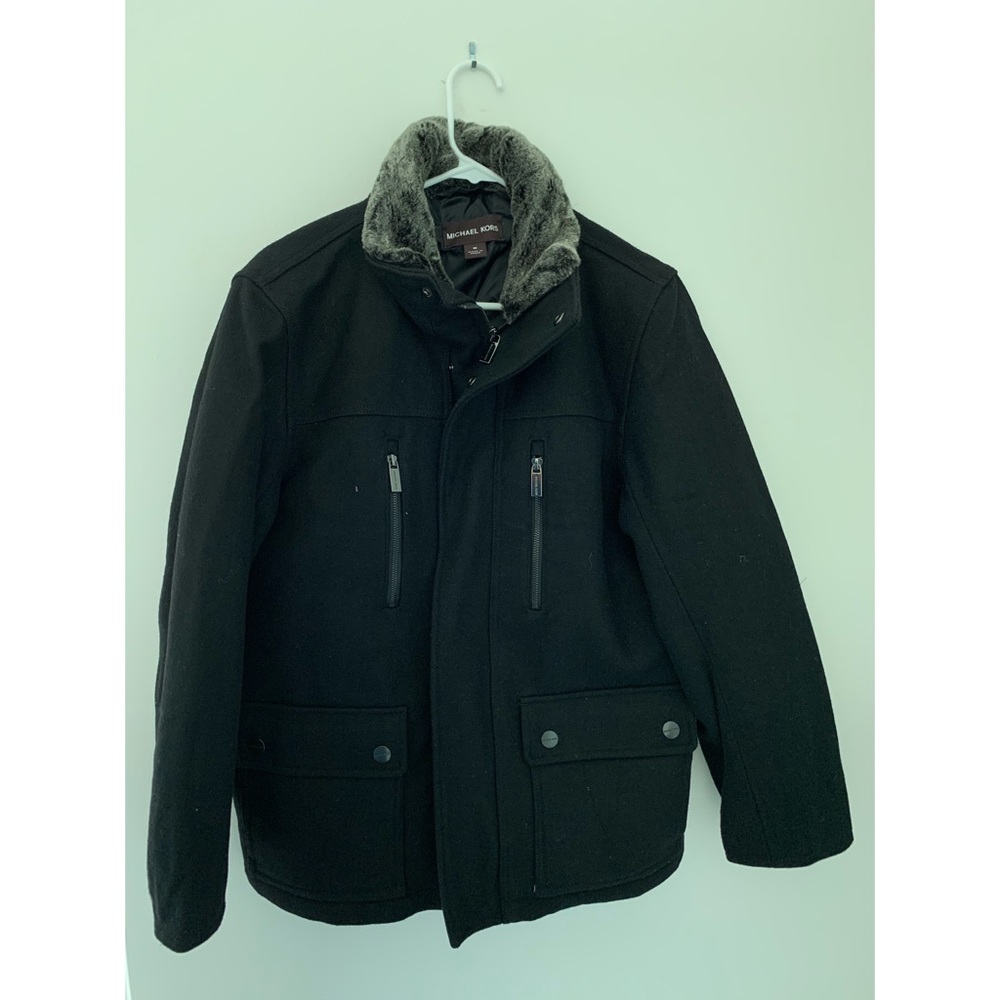 *Michael Kors Warm Black Pea Coat*